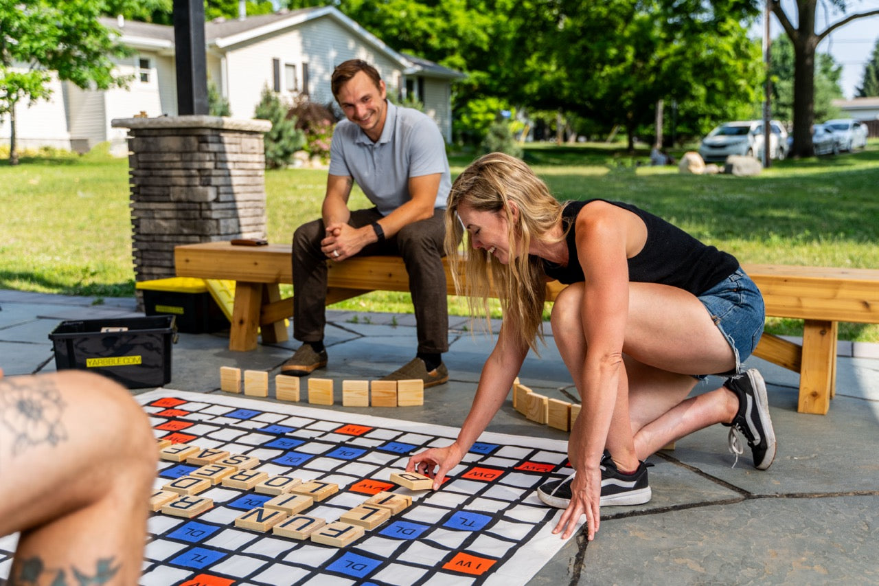 Giant Scrabble Game (jumbo 6ft x 6ft board with 3in x 3in tiles)